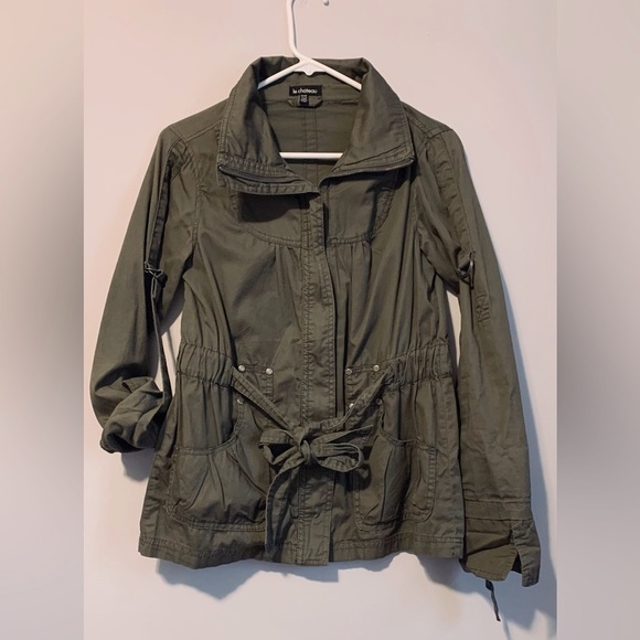 Green cotton cargo jacket - Picture 2 of 7